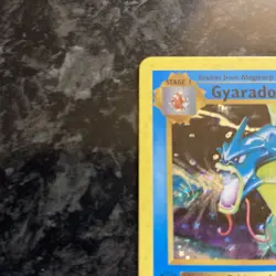 Gyarados Pokemon Card 1st edition TCG Shiny Holo Base Set 006/102 Collection - Image 2