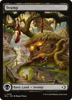 Swamp (0276) - Foil Light Play, English Magic the Gathering MTG Lorwyn Eclipsed - Image 1