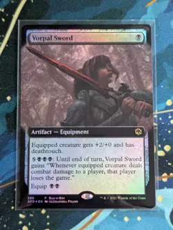 MTG Vorpal Sword Extended Art FOIL - NM - D&D Adventures in the Forgotten Realm - Image 1