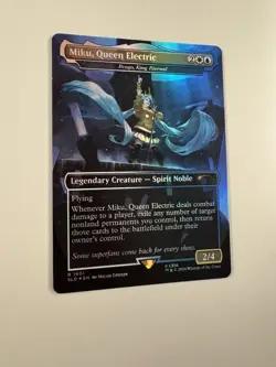 Miku, Queen Electric Secret Lair Foil Hatsune Miku MTG NM Brago, King Eternal - Image 2