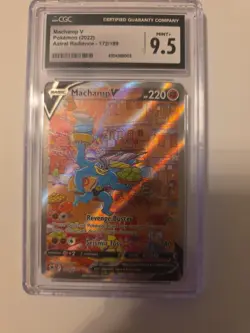Pokemon TCG Machamp v Basic Card 220HP172/189 Alternative Art Cgc 9.5 - Image 1