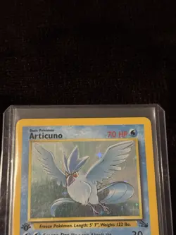 Pokemon Fossil Holo Rare Articuno 1st Edition 2/62 LP - Image 2