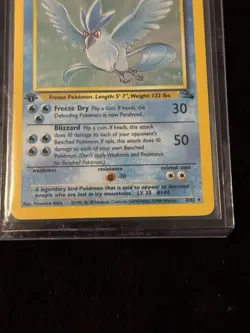 Pokemon Fossil Holo Rare Articuno 1st Edition 2/62 LP - Image 3