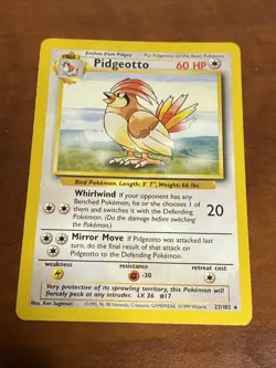 Pokemon TCG Base Set #022/102 Pidgeotto LP - Image 1