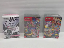 Pokemon White Flare Phantasmal Flames Mega Evolution Booster Packs Sealed Three - Image 1