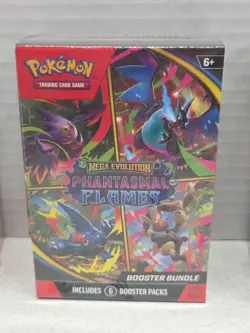 Pokemon White Flare Phantasmal Flames Mega Evolution Booster Packs Sealed Three - Image 3