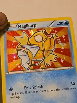 Magikarp XY143 XY Holo Pokemon 2016 Basic Some Wear W/ Top Loader/sleeve - Image 3