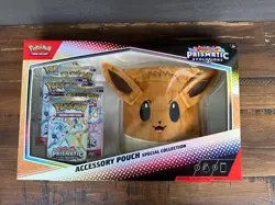 Pokemon Prismatic Evolutions Accessory Pouch Special Collection Factory Sealed - Image 1
