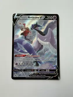 Pokemon Astral Radiance Trainer Gallery Galarian Articuno V TG16/TG30 Near Mint - Image 1