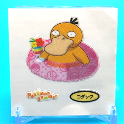 Pokemon Summer sticker Psyduck Japanese Japan Anime Nintendo F/S 4 - Image 1