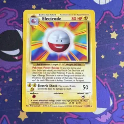 Pokemon TCG - Electrode - 21/102 - Rare - Base Set Unlimited LP - Image 1
