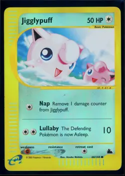 Pokemon SKYRIDGE - #68/144 Jigglypuff- Reverse Holo - ENG - Lightly Played - Image 1