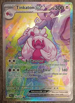 Pokemon Tinkaton ex 262/193 Sv02: Paldea Evolved Special Illustration Rare Holo - Image 1