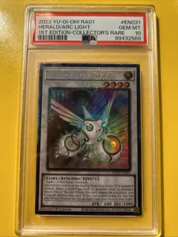 YuGiOh! HERALD OF THE ARC LIGHT #RA01-EN031🔥PSA 10🔥1st ED-2023 COLLECTORS RARE - Image 1
