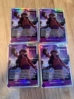 Monkey.D.Luffy X4 ST26-005 Starter Deck 26 NM SR One Piece Card Game - Image 1