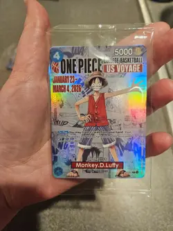 One Piece College Basketball US Voyage Monkey D. Luffy SEALED - Image 1