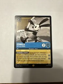 COLD FOIL Oswald - The Lucky Rabbit 142/204 Legendary Azurite Sea Lorcana - Image 1