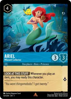 4x Ariel - Whoseit Collector - 137/204 - Rare NM-Mint Disney Lorcana: The First - Image 1