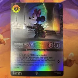 Disney Lorcana Minnie Mouse-Ghost Hunter Foil Character 220/204 EN-19 - Image 1