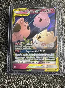 Togepi & Cleffa & Igglybuff GX 143/236 Ultra Rare Holo Pokemon Card NM - Image 1