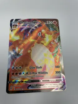 Pokemon TCG Charizard VMAX Darkness Ablaze Holo Ultra Rare Card 020/189 - Image 1