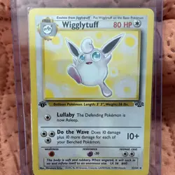 Pokemon TCG Jungle 1st Edition Wigglytuff Eevee Ditto Spearow 4 Card Lot 1999 NM - Image 3