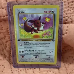 Pokemon TCG Jungle 1st Edition Wigglytuff Eevee Ditto Spearow 4 Card Lot 1999 NM - Image 4