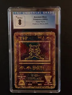 ANCIENT MEW Holo Rare Movie Promo Pokemon Card CGC 8 MINT - Image 1