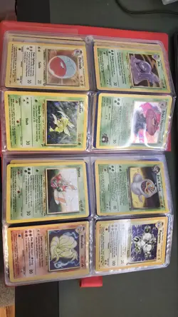 Vintage Pokemon Card Binder Lot WOTC Base Jungle Fossil Team Rocket With Holos - Image 5