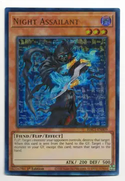 Yu-Gi-Oh Card: Night Assailant HAC1-EN009 Duel Terminal Ultra Rare 1st Ed! EX - Image 1