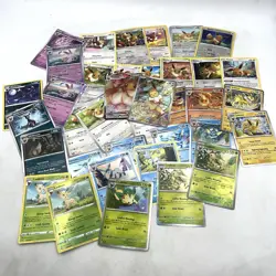 Eevee Evolution Eeveelution Pokemon TCG Lot Of 35 Cards No Duplicates - Image 1