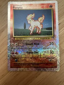 Pokemon Ponyta 87/110 Legendary Collection Reverse Holo Card MP - Image 1