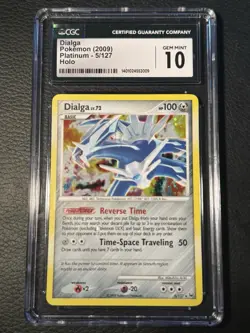 CGC 10 Dialga 2009 Platinum 5/127 Holo Pokemon Card - Image 1