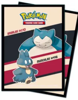 Ultra Pro Pokemon TCG Snorlax & Munchlax Standard Card Sleeves [65 Count] - Image 1