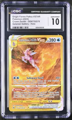 Origin Forme Palkia VSTAR GG67/GG70 Secret Rare Pokemon TCG Card CGC 10 - Image 1
