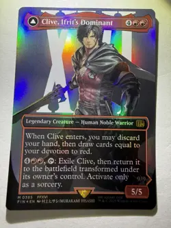MTG - CLIVE, IFRIT’S DOMINANT Borderless Foil M 0385 - Final Fantasy - Image 1