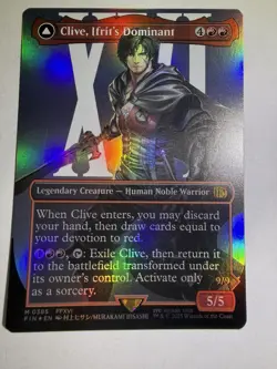 MTG - CLIVE, IFRIT’S DOMINANT Borderless Foil M 0385 - Final Fantasy - Image 2