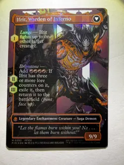 MTG - CLIVE, IFRIT’S DOMINANT Borderless Foil M 0385 - Final Fantasy - Image 3
