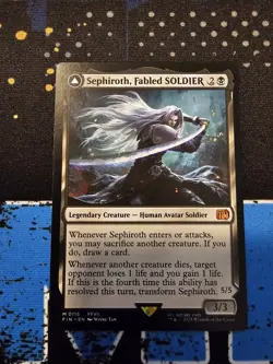 Sephiroth Fabled Soldier Magic the Gathering Final Fantasy Regular - Image 1
