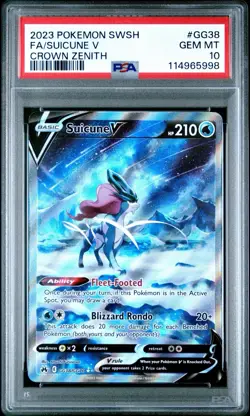 PSA 10 GEM MINT Sequential set Suicune V GG38 and Raikou V GG41 - Image 2