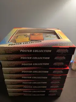 Pokemon TCG Prismatic Poster Collection Sealed Lot of 9x - Image 1