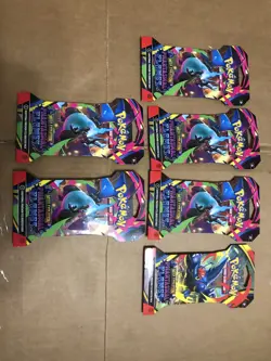 ***Lot Of 6***Pokemon Phantasmal Flames Sleeved Booster Packs. Random Art - Image 1