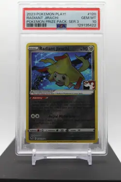 PSA 10 - Radiant Jirachi 120/195 - 2023 Pokemon Prize Pack Series 3 Play! Promo - Image 1