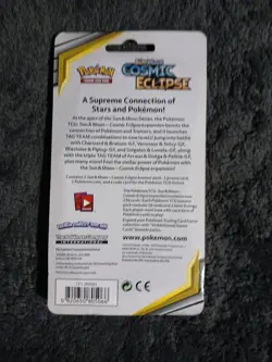 Pokemon Sun & Moon Cosmic Eclipse Sealed Blister Pack Terrakion Promo Coin New - Image 4