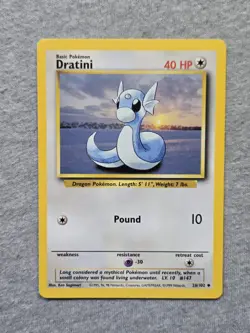 Pokemon TCG Dratini Base Set 26/102 Regular Unlimited Uncommon - Image 1