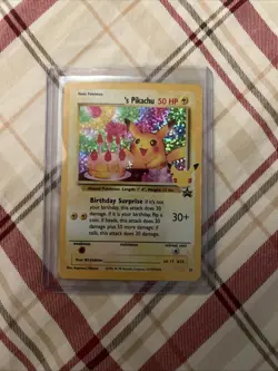 Pokemon Pikachu TCG Birthday Celebrations 25th Anniversary 2021 NM-M Condition - Image 1