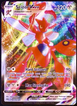 Scizor VMAX 119/189 Holo Rare VMAX Darkness Ablaze Pokemon NM/LP - Image 1