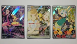 Pokemon Illustration Rare Lot Marnie's Morpeko, Lillie's Ribombee & Meloetta NM - Image 1