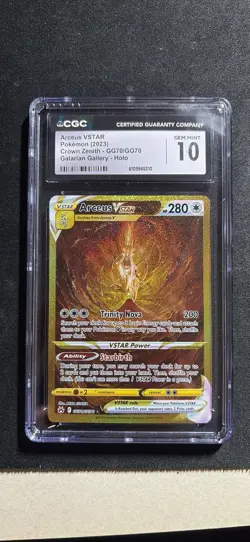 2023 Pokemon Arceus VSTAR Crown Zenith GG70/GG70 CGC GEM MINT 10 - Image 1