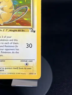Pokemon TCG Raichu 14/62 Fossil Holo Rare HP+ - Image 3